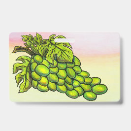 Tarjeta De Identificación Pintando delicioso vino de la cultura de la vid ve