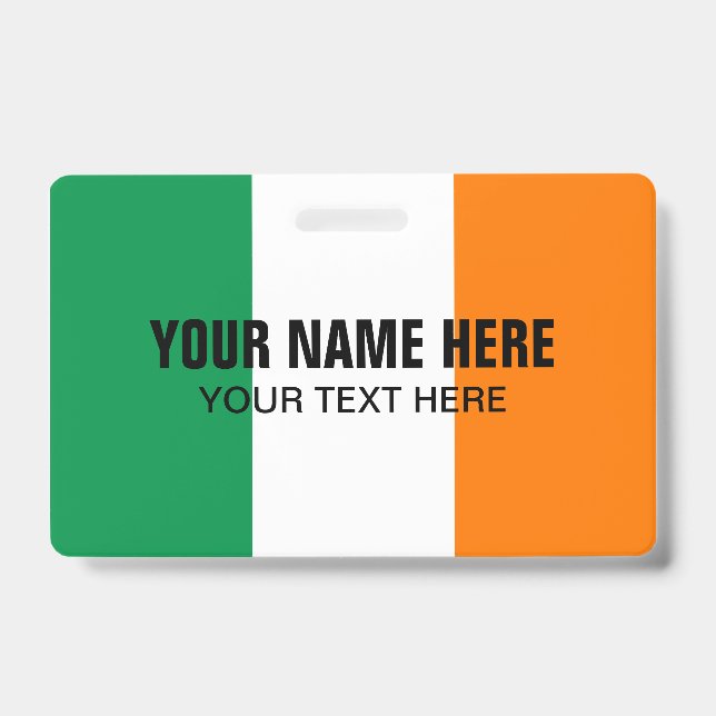 Tarjeta De Identificación placa de clip metalizado personalizado con logotip (Parte frontal)