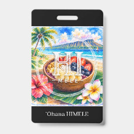 Tarjeta De Identificación Placa de identificación ʻOhana HIMELE Açaí Bowl