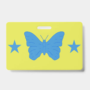 Tarjeta De Identificación Placa de identificación con bandera de Bady Bassit