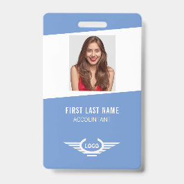 Tarjeta De Identificación Placa de identificación con foto del logotipo de s