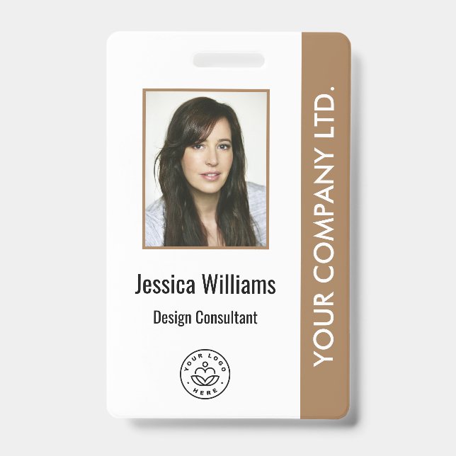 Tarjeta De Identificación Placa de identificación corporativa personalizada  (Parte frontal)