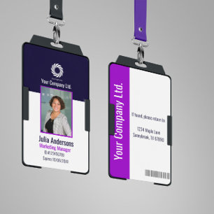 Tarjeta De Identificación Placa de identificación corporativa personalizada