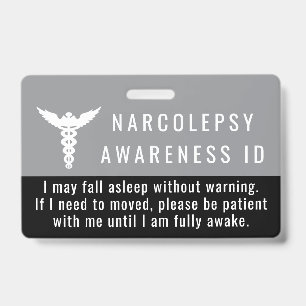 Tarjeta De Identificación Placa de identificación de conciencia sobre narcol