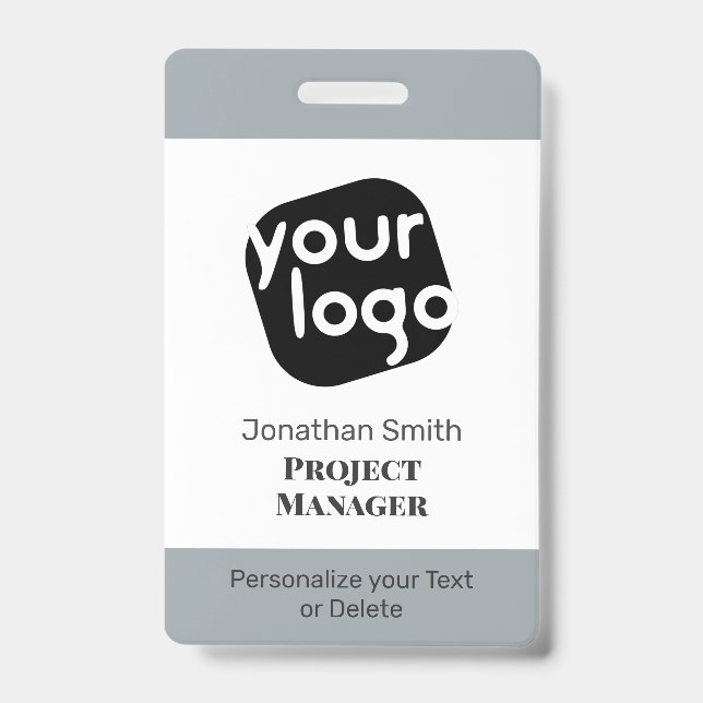 Tarjeta De Identificación Placa de identificación de conferencia personaliza (Parte frontal)