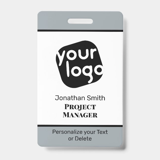 Tarjeta De Identificación Placa de identificación de conferencia personaliza (Parte frontal)