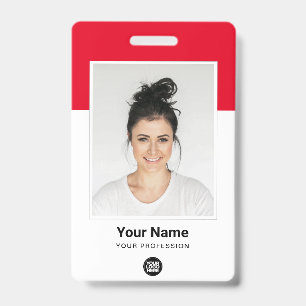 Tarjeta De Identificación Placa de identificación de empleado personalizable