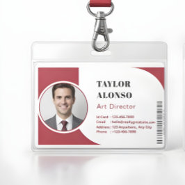 Tarjeta De Identificación Placa de identificación de empleado personalizada 