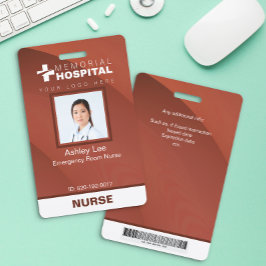Tarjeta De Identificación Placa de identificación de enfermera del hospital