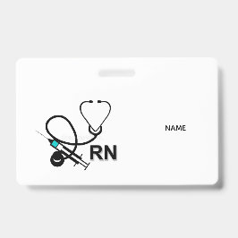 Tarjeta De Identificación Placa de identificación de enfermera titulada