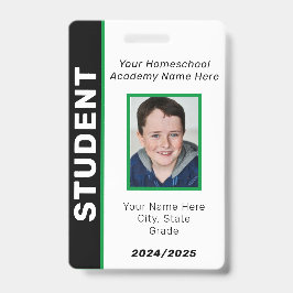 Tarjeta De Identificación Placa de identificación de estudiante educado en e