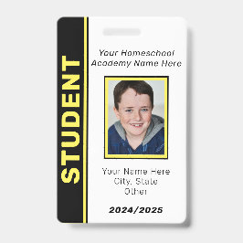 Tarjeta De Identificación Placa de identificación de estudiante educado en e