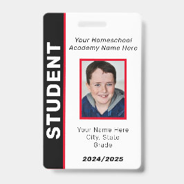 Tarjeta De Identificación Placa de identificación de estudiante educado en e