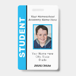 Tarjeta De Identificación Placa de identificación de estudiante educado en e