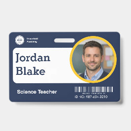 Tarjeta De Identificación Placa de identificación de profesor personalizada 