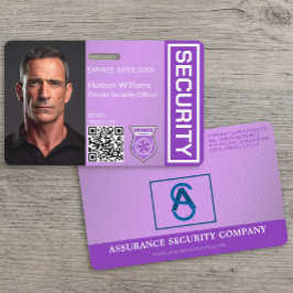 Tarjeta De Identificación Placa de identificación de seguridad personalizada