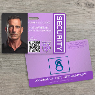 Tarjeta De Identificación Placa de identificación de seguridad personalizada