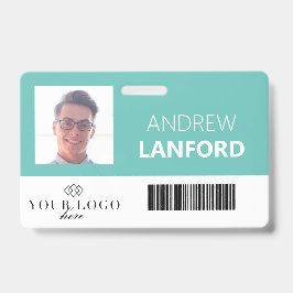 Tarjeta De Identificación Placa de identificación del empleado | Logotipo y 