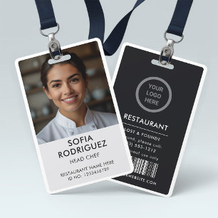 Tarjeta De Identificación Placa de identificación del personal con logotipo