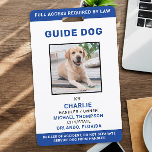 Tarjeta De Identificación Placa de identificación fotográfica de perro de se
