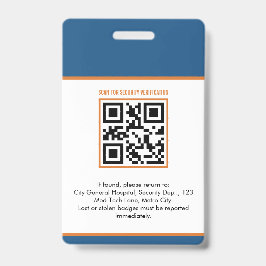 Tarjeta De Identificación Placa de identificación médica personalizada | Enf