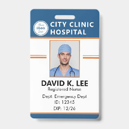 Tarjeta De Identificación Placa de identificación médica personalizada | Enf