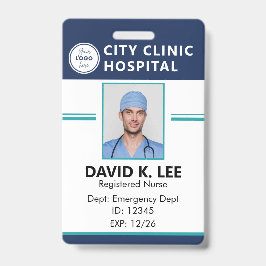 Tarjeta De Identificación Placa de identificación médica personalizada | Enf