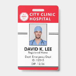 Tarjeta De Identificación Placa de identificación médica personalizada | Enf