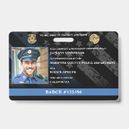 Tarjeta De Identificación Placa de identificación personalizable de oficial 