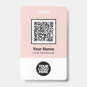 Tarjeta De Identificación Placa de identificación personalizada con código Q