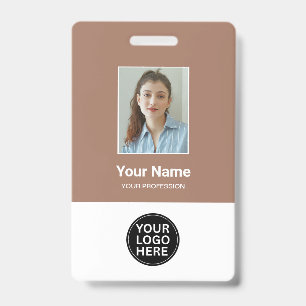 Tarjeta De Identificación Placa de identificación personalizada con foto y l