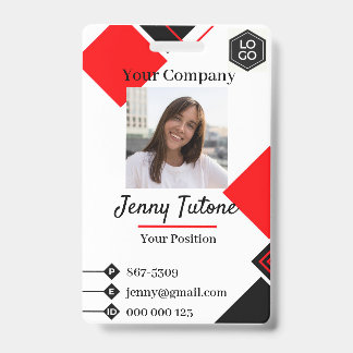 Tarjeta De Identificación Placa de identificación personalizada con logotipo