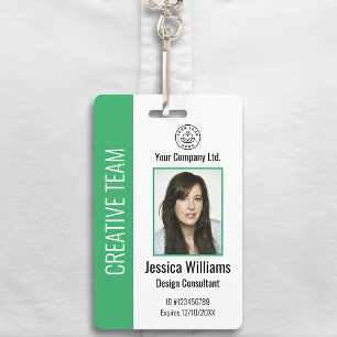 Tarjeta De Identificación Placa de identificación personalizada de empleado
