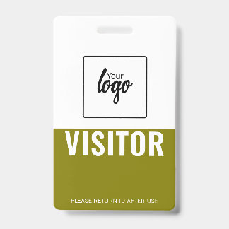 Tarjeta De Identificación Placa de identificación personalizada de visitante