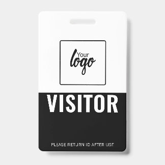 Tarjeta De Identificación Placa de identificación personalizada de visitante