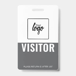 Tarjeta De Identificación Placa de identificación personalizada de visitante
