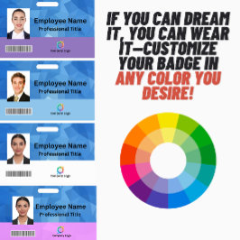 Tarjeta De Identificación Placa de identificación personalizada para emplead