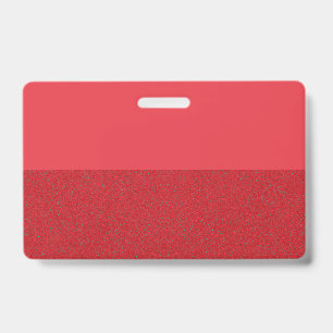 Tarjeta De Identificación Placa de identificación personalizada roja partida