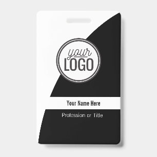 Tarjeta De Identificación Placa de identificación profesional de bloque de c