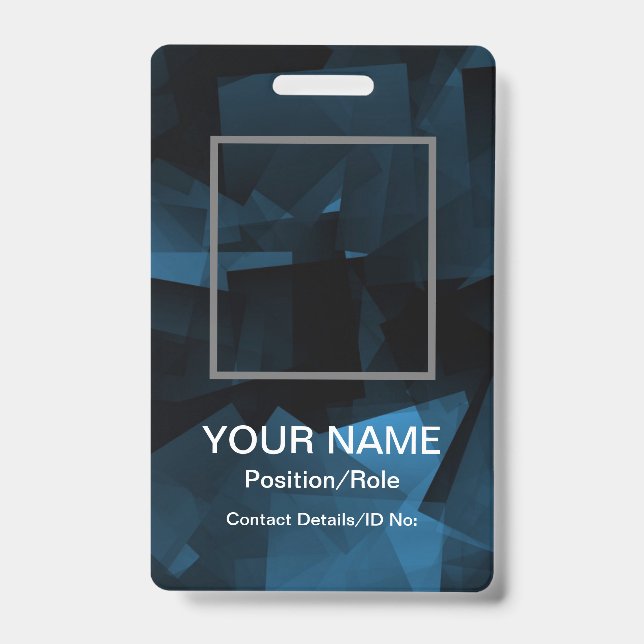 Tarjeta De Identificación Placa de identificación vertical personalizable (Parte frontal)