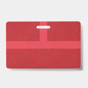 Tarjeta De Identificación Placa de Nombre con Textura de Cruz Roja – Persona