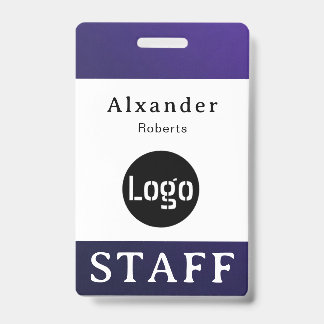 Tarjeta De Identificación Placa de nombre del personal, logotipo personaliza