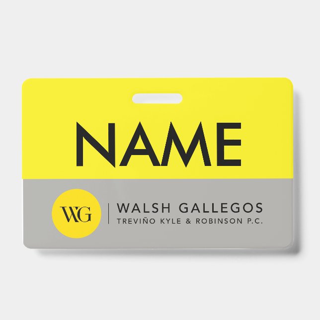Tarjeta De Identificación Placa de nombre personalizada (Parte frontal)