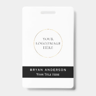 Tarjeta De Identificación Placa de nombre personalizada de la empresa