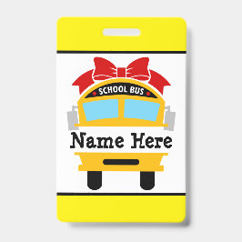 Tarjeta De Identificación Placa de nombre personalizada para niños de regres