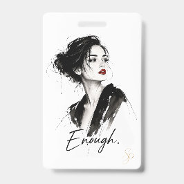 Tarjeta De Identificación Placa de nombre personalizada | Suficiente. Vertic