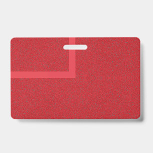 Tarjeta De Identificación Placa identificativa con forma de L roja de tomate