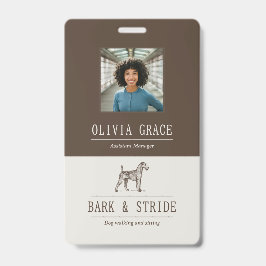 Tarjeta De Identificación Placa personalizada con nombre personalizado para