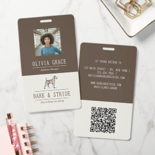 Tarjeta De Identificación Placa personalizada con nombre personalizado para