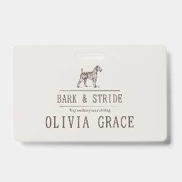 Tarjeta De Identificación Placa personalizada con nombre personalizado para